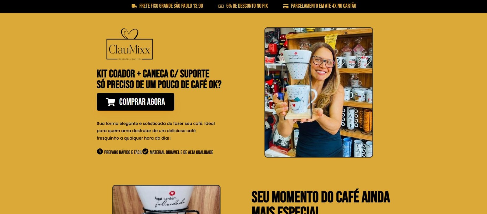 Preview do site ClauMixx