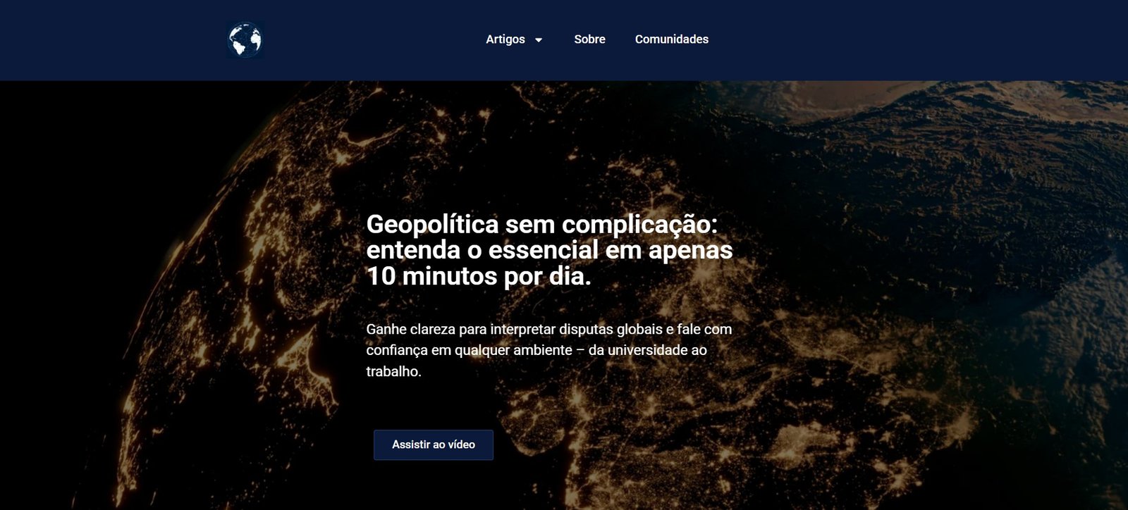 Preview do site Mundo Geopolítico