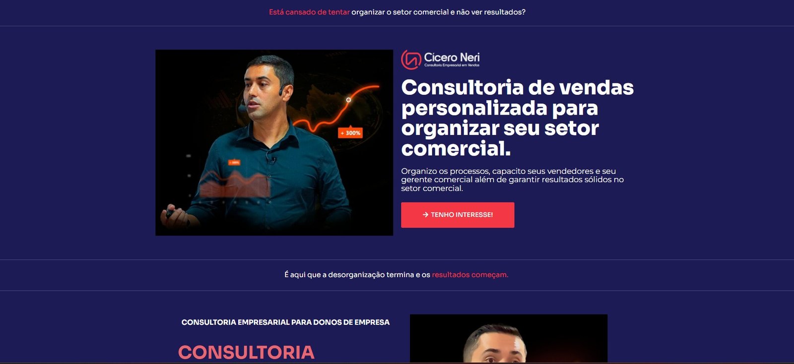 Preview do site Cícero Neri